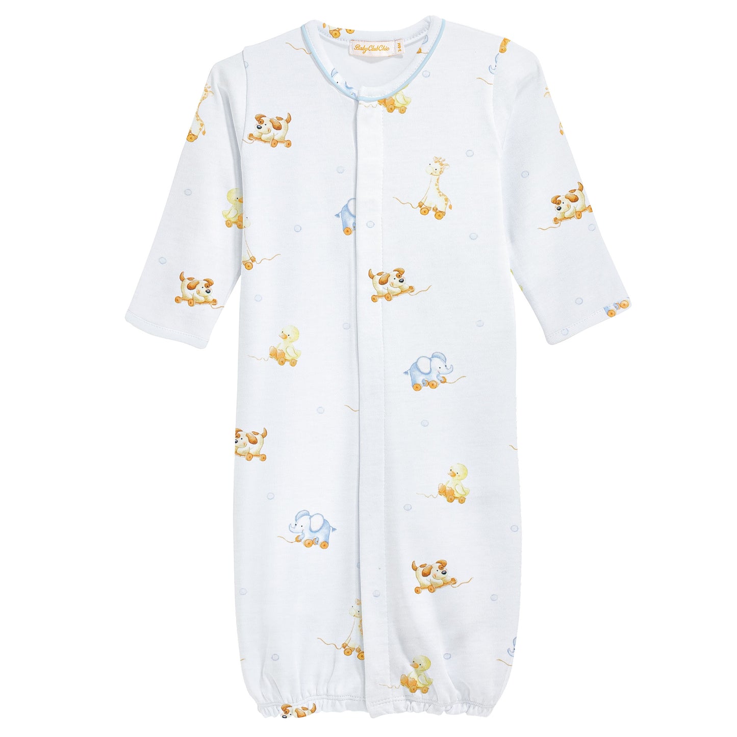 Printed Convertible Gown with Piping, Sweet Toys