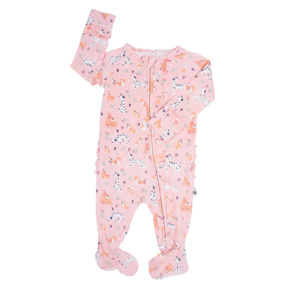 Ruffle Footie - Puppy Love
