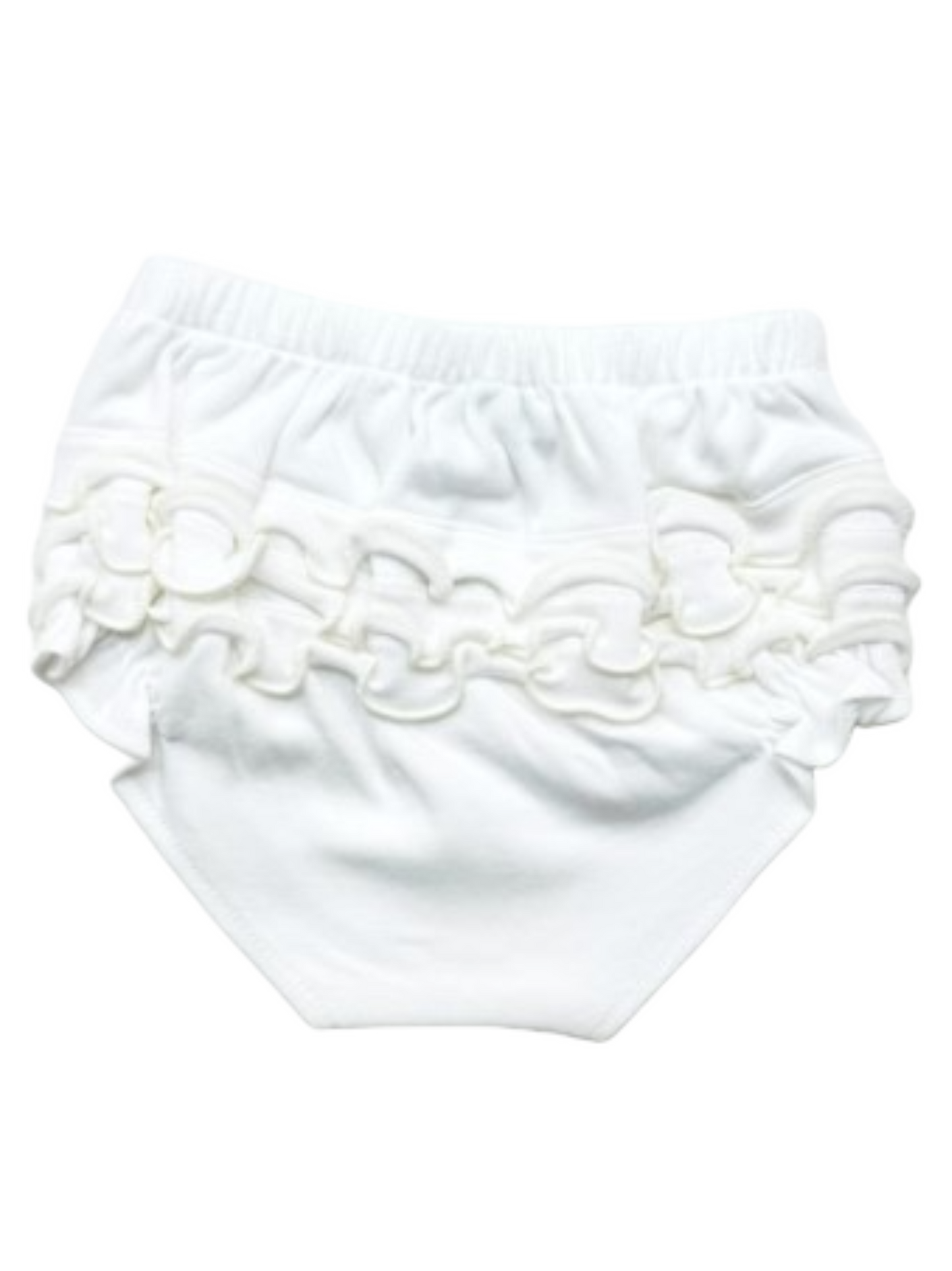 Diaper Cover - Ecru Ruffles