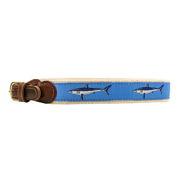 Buddy Belt, Mako Sharks on Light Blue