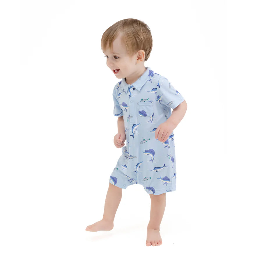 POLO SHORTIE - Deep Sea Fishing