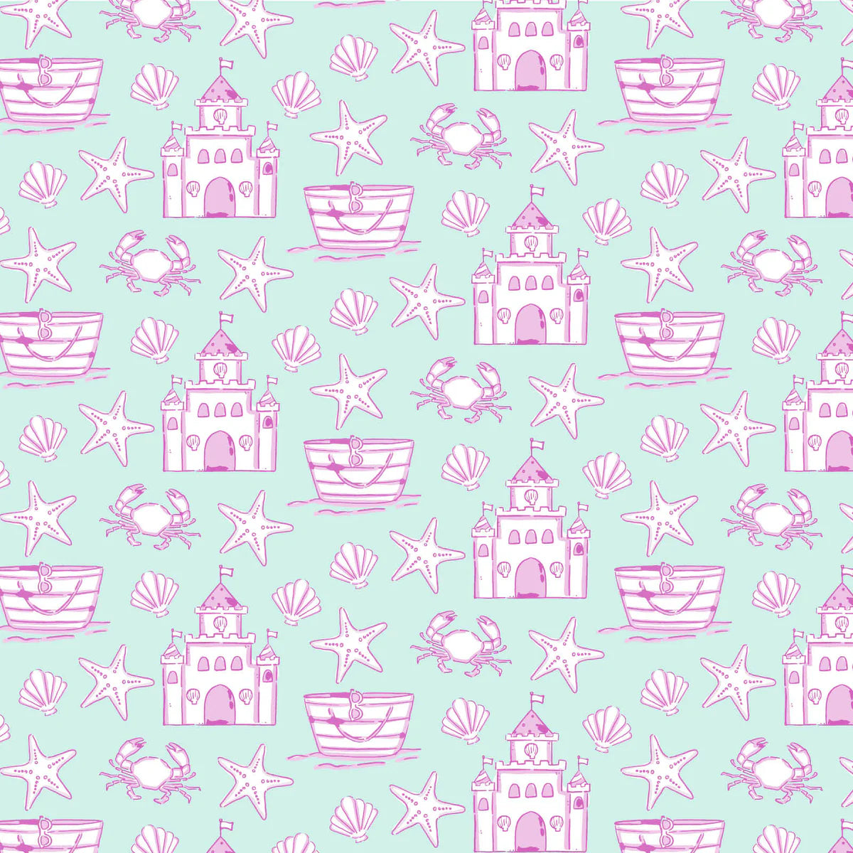 EMERY GIRLS' SHORT SET - SANDCASTLES PINK