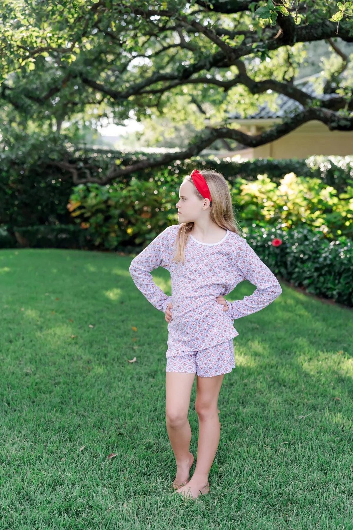 SOPHIE GIRLS' SHORT SET - BUNTING FLORAL