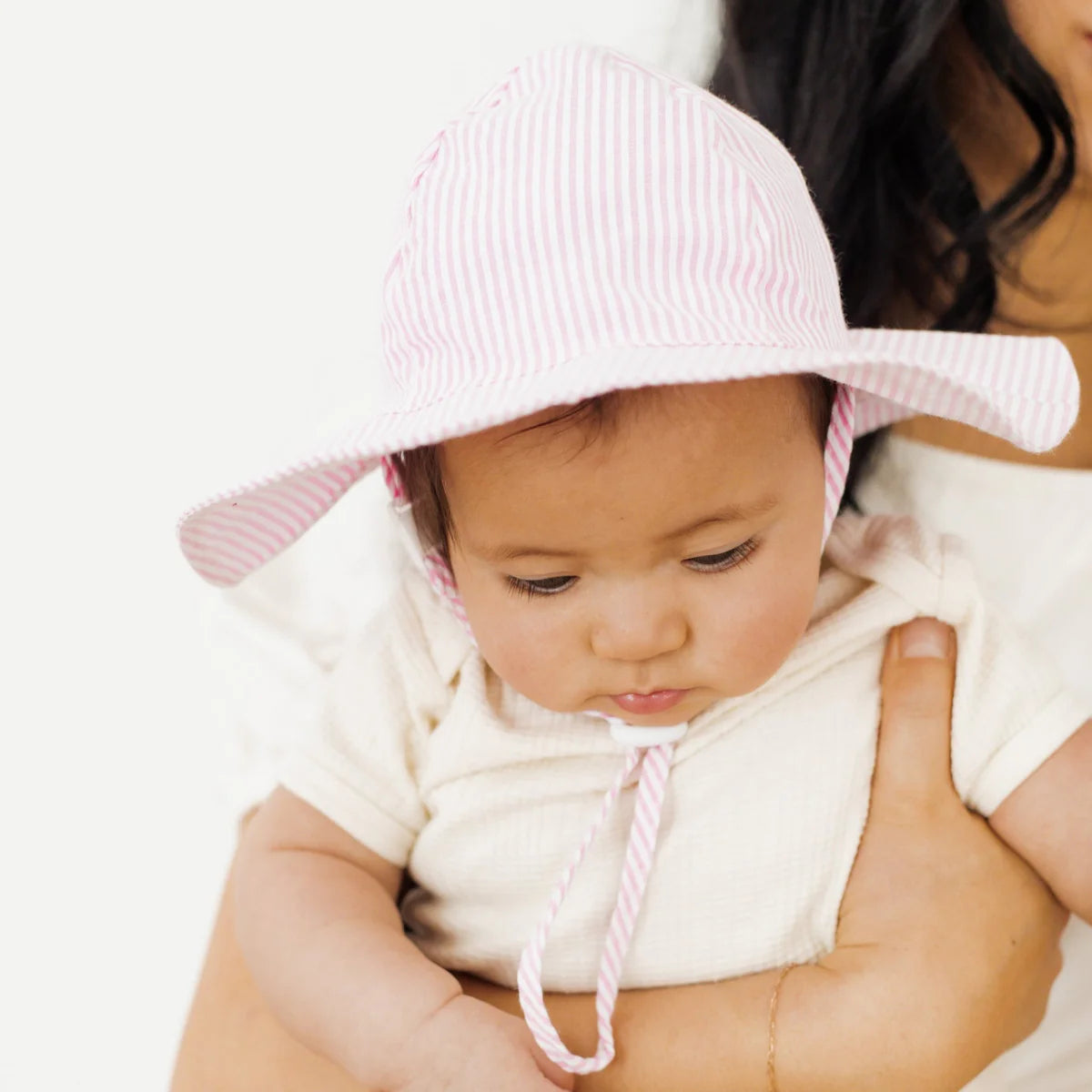 Pink Seersucker Sunhat UPF 50+ Baby & Toddler