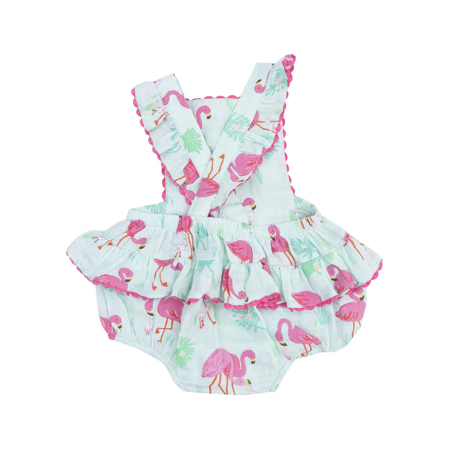 RUFFLE SUNSUIT - FLAMINGOS