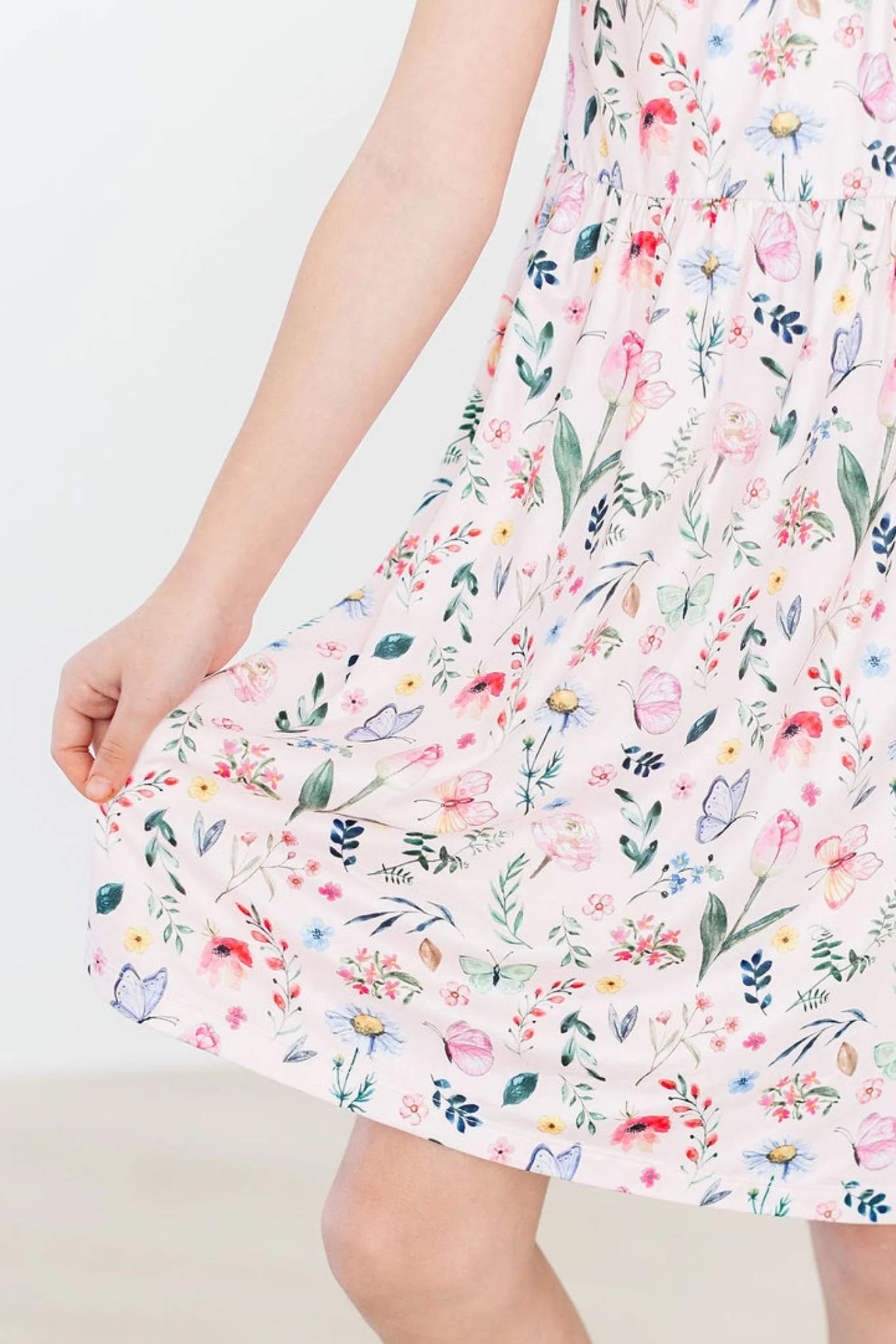 BUTTERFLY MEADOWS RUFFLE CROSS BACK DRESS