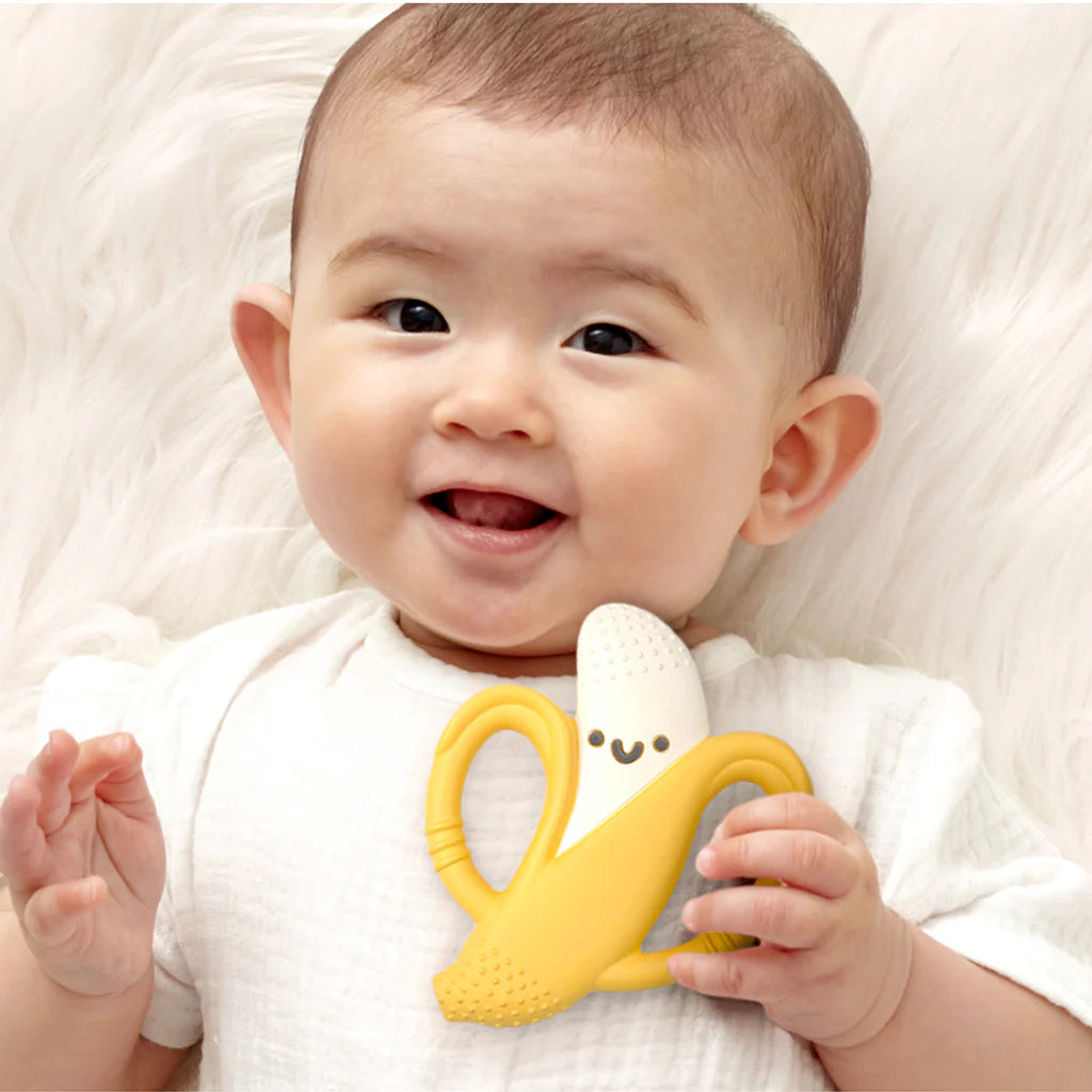 Chew Crew™ Silicone Handle Teether, Beckett the Banana