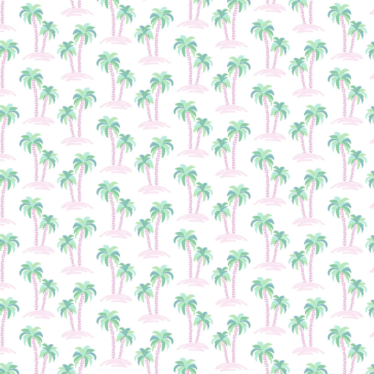 PARKER GIRLS' ZIPPER PAJAMA - PALM TREE ISLE PINK