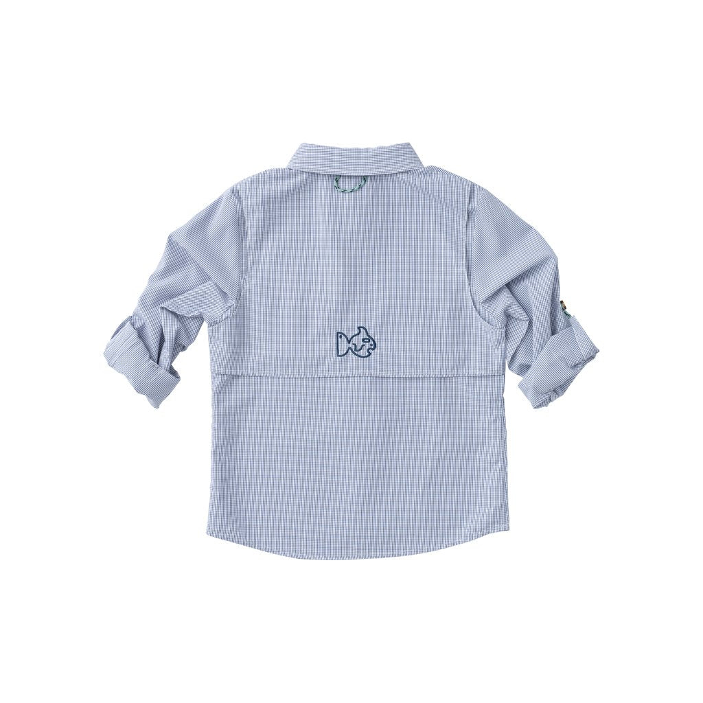 Founders’ Fishing Shirt, Ensign Blue PRESALE - Lily Pad