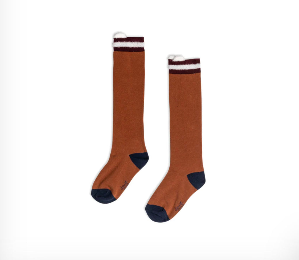 Socks, Ocher - Lily Pad
