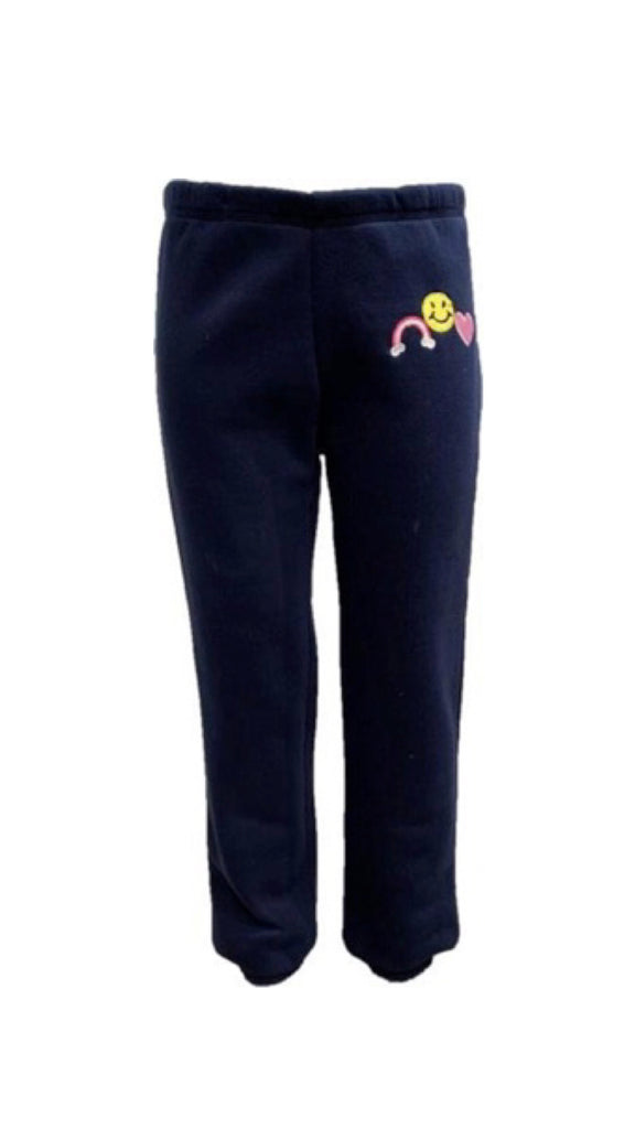 Navy Embroidered Jogger - Lily Pad