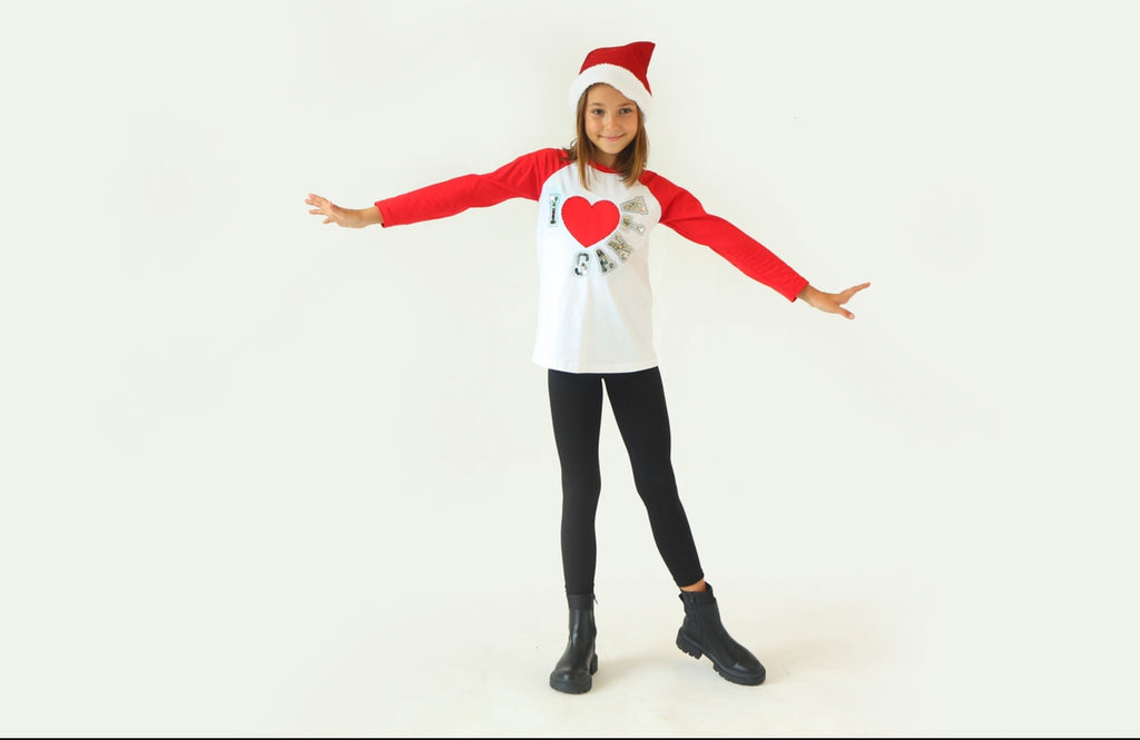 I Heart Santa Tunic - Lily Pad