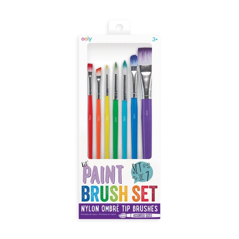 Lil Paint Brush Set, Set of 7 - Lily Pad