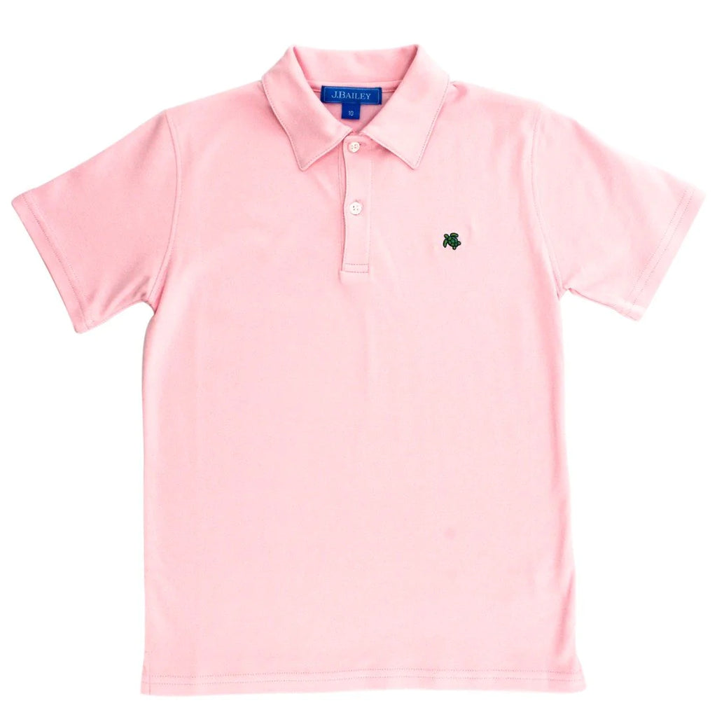 Henry Short Sleeve Polo, Sorbet - Lily Pad