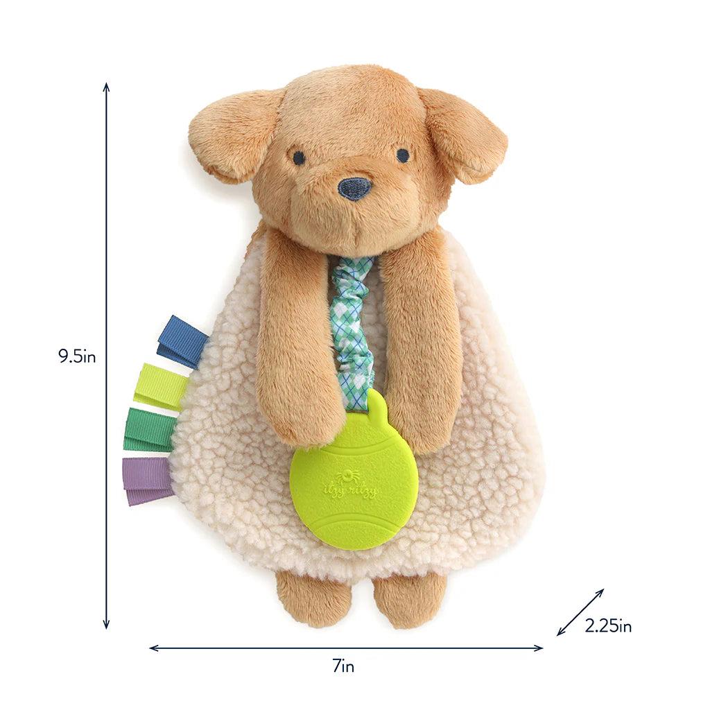 Itzy Lovey™ Plush And Teether Toy, Trevor the Puppy