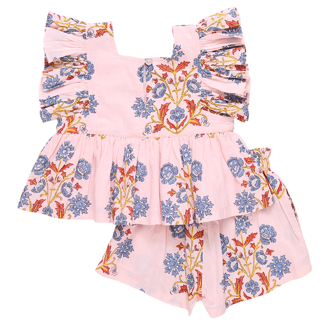 Girls Elsie 2-Piece Set - Pink Provence Floral