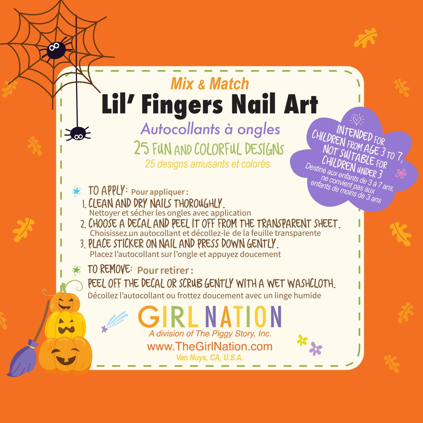 Lil Fingers Nail Art - Halloween Nail Stickers