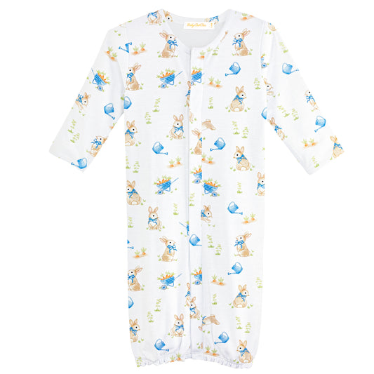 Printed Convertible Gown, Bunny’s Garden