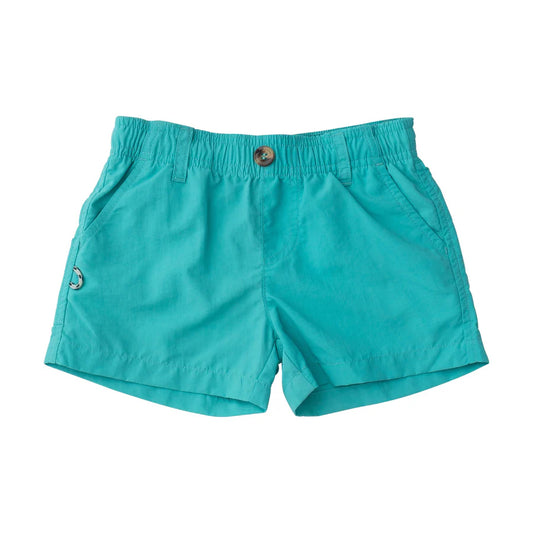 BOY'S OUTRIGGER PERFORMANCE SHORT JADED GREEN