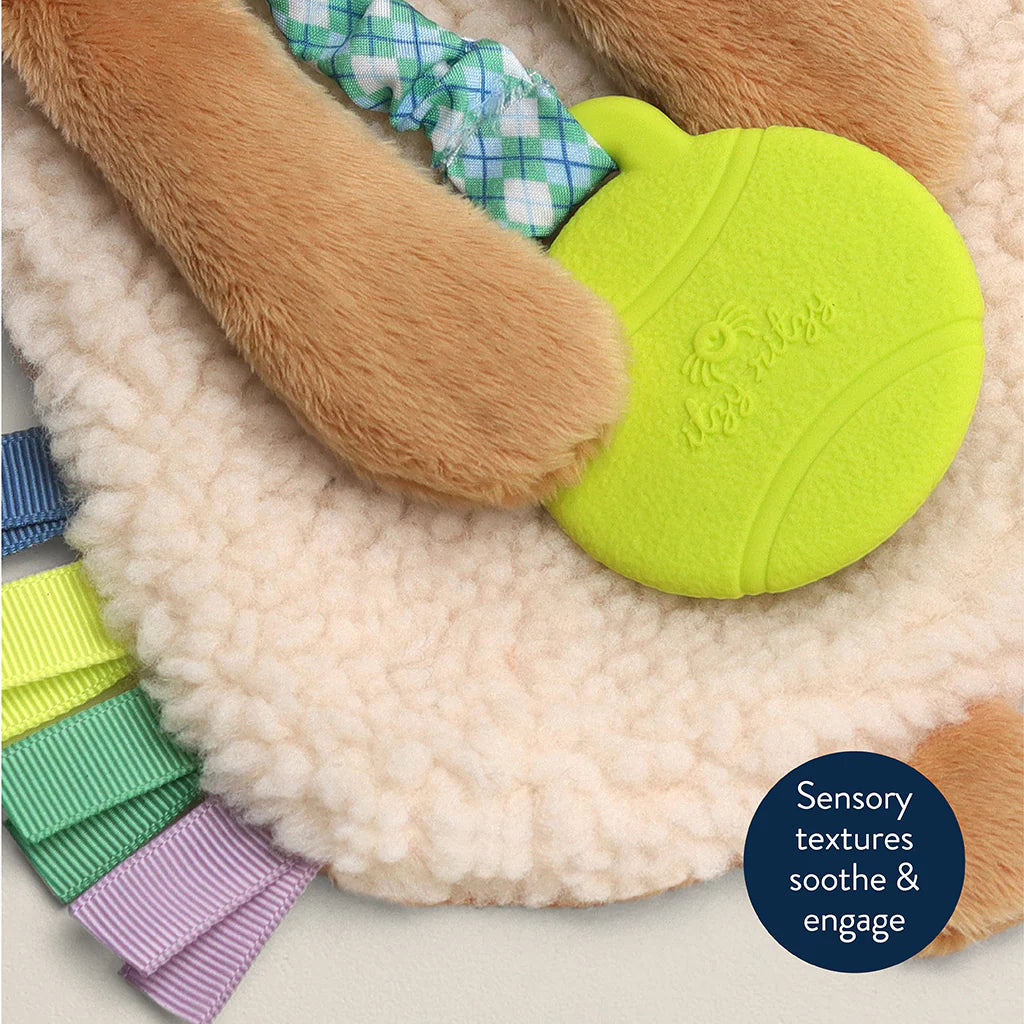 Itzy Lovey™ Plush And Teether Toy, Trevor the Puppy