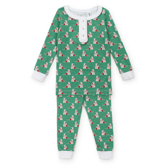 ALDEN GIRLS’ PAJAMA PANT SET - SANTAS HELPER