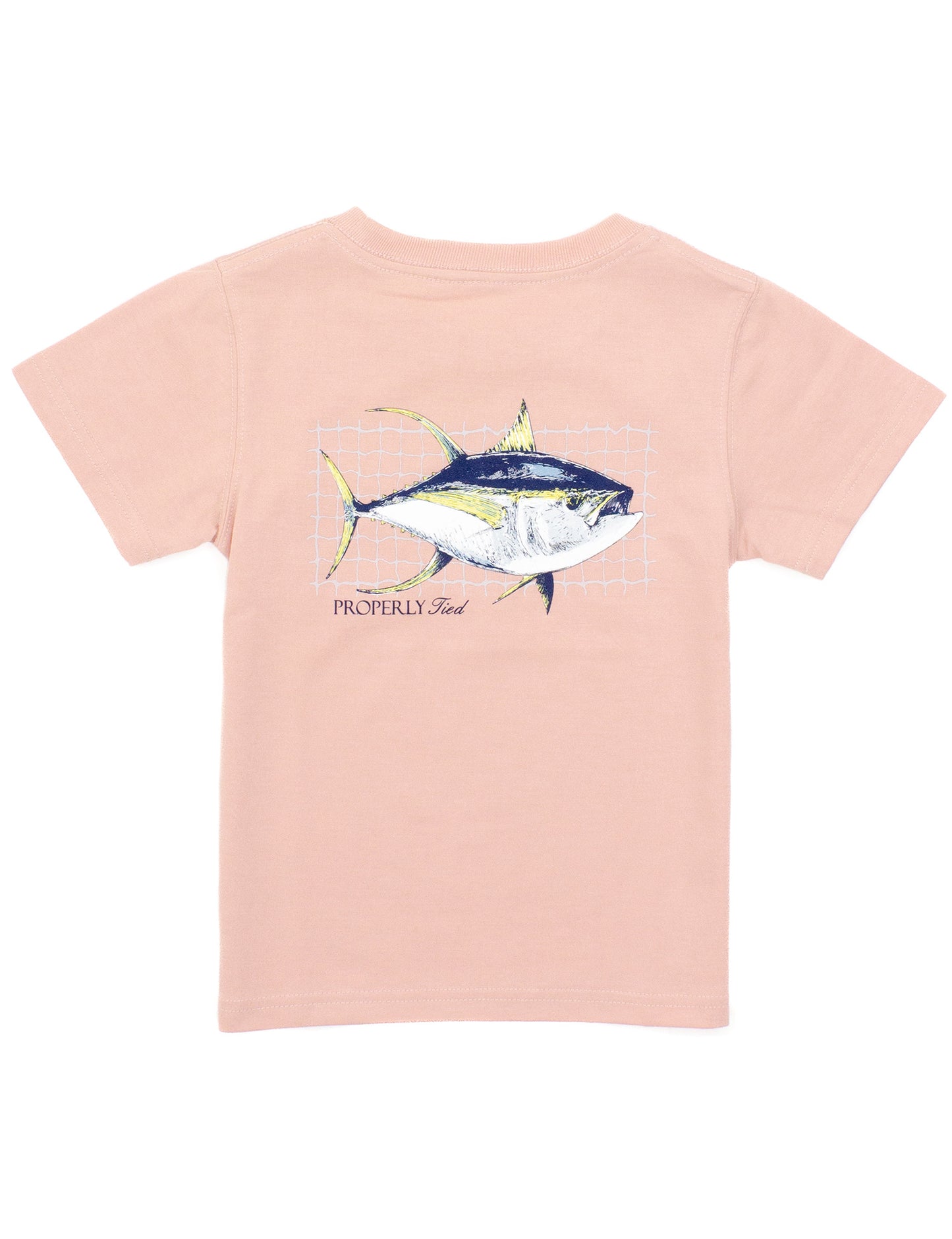 Boys Tuna SS Shirt, Peach