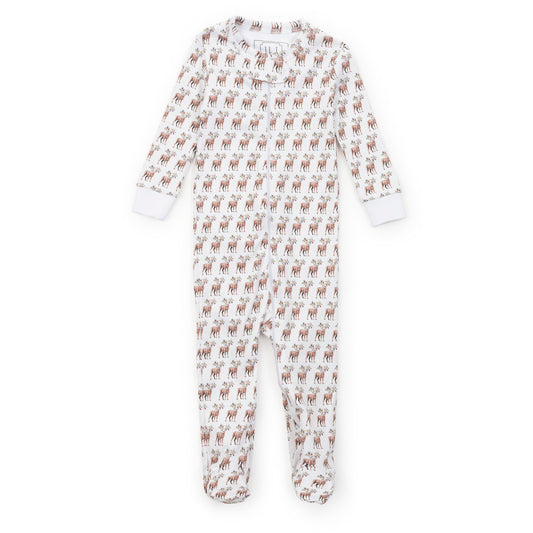 PARKER ZIPPER PAJAMA - FESTIVE DEER