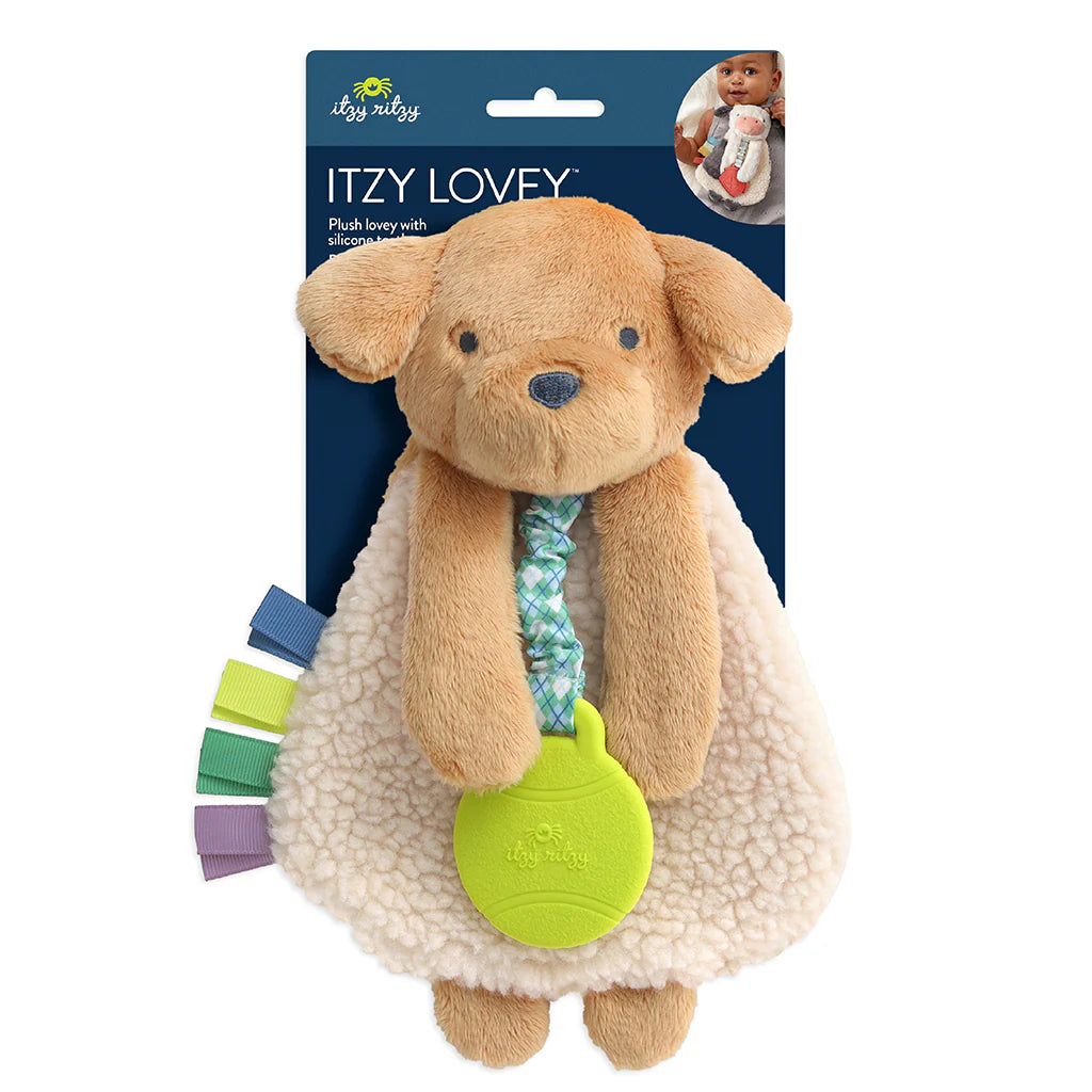 Itzy Lovey™ Plush And Teether Toy, Trevor the Puppy