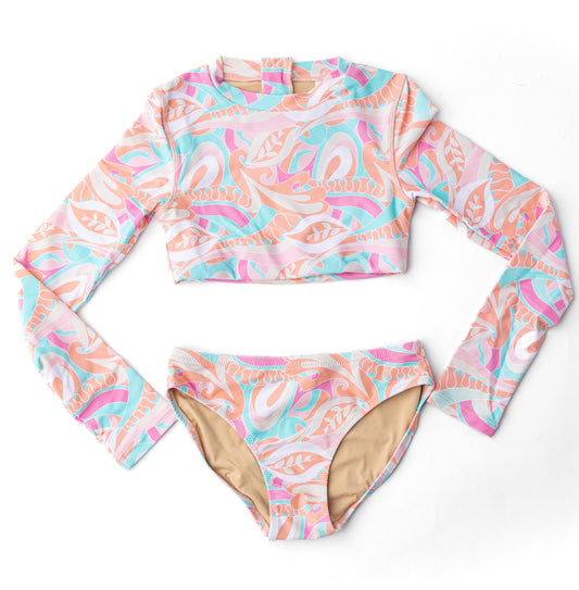 Tutti Fruity Crop Rash Guard Set