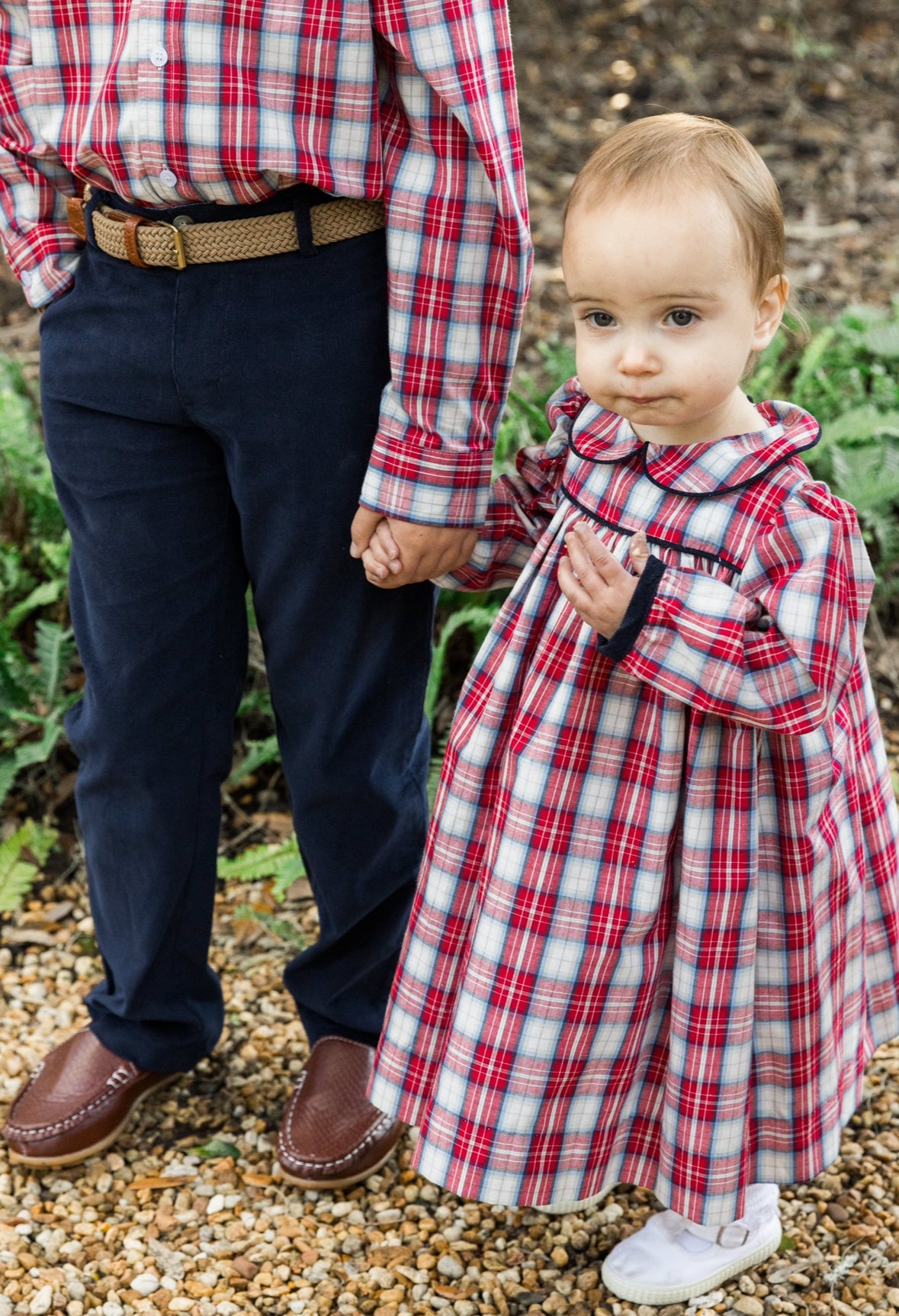 Cranberry/Navy Cord - Float Dress