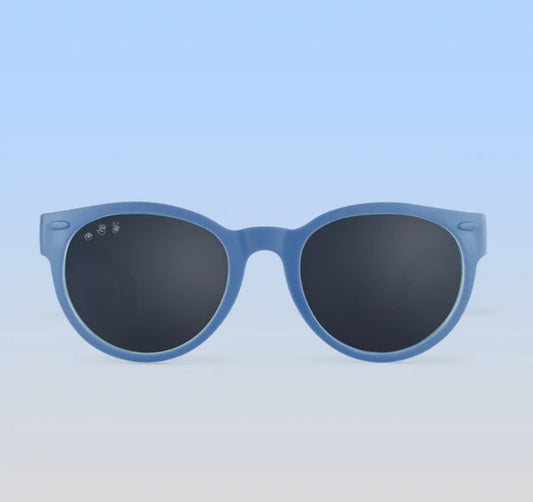 Skywalker Rounds Sunglasses, Cloudy Blue Frame w/ Polarized Grey Lens