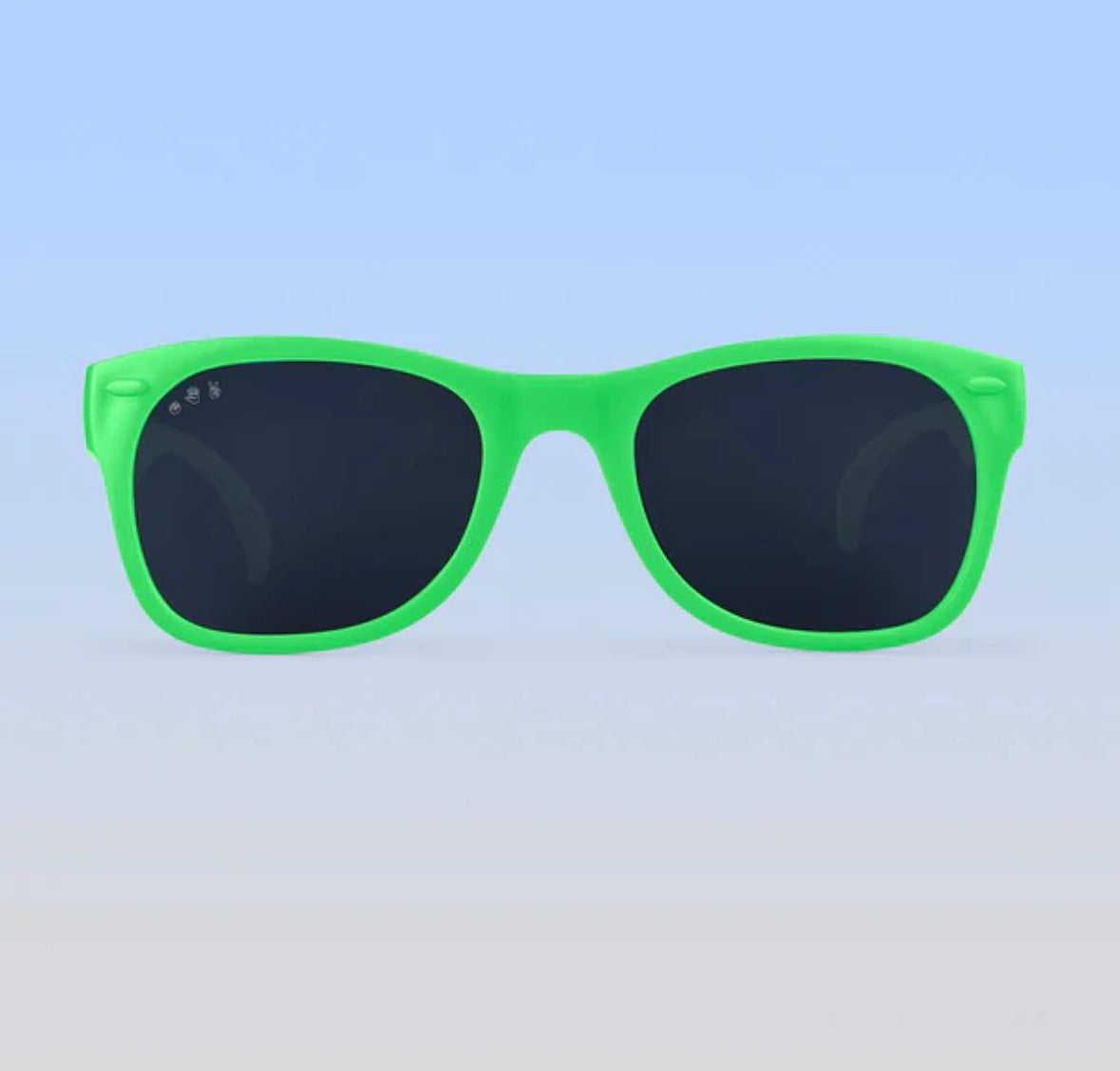 Slimer Shades, Bright Green Sunglasses w/ Polarized Grey Lens