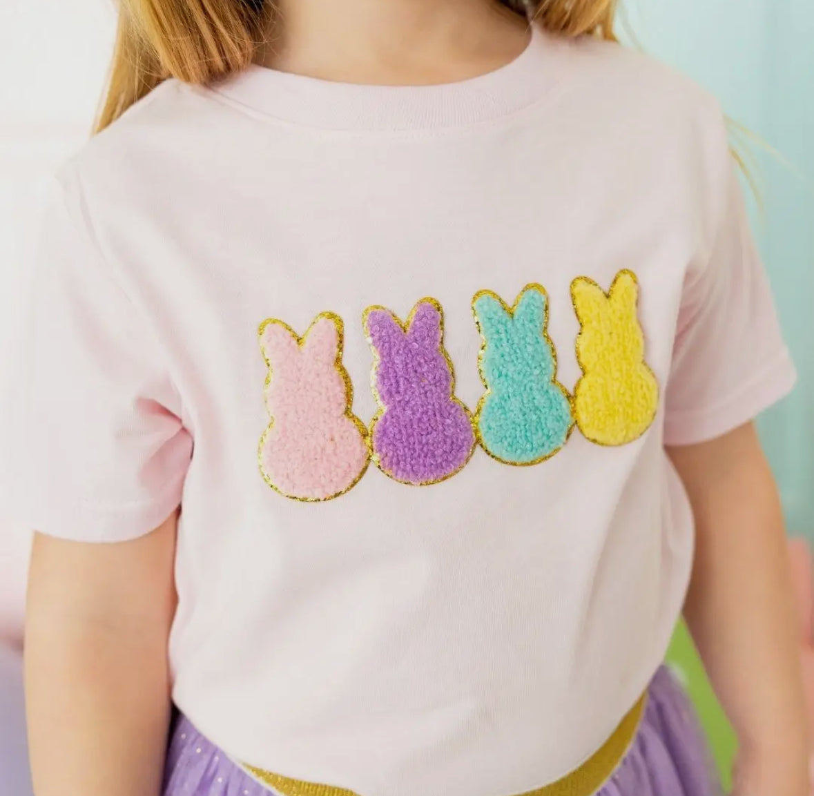 Easter Peeps Patch Short Sleeve T-shirt