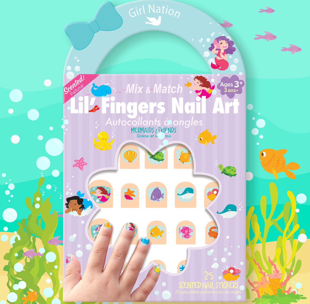 Lil Fingers Nail Art Mermaids and Friends