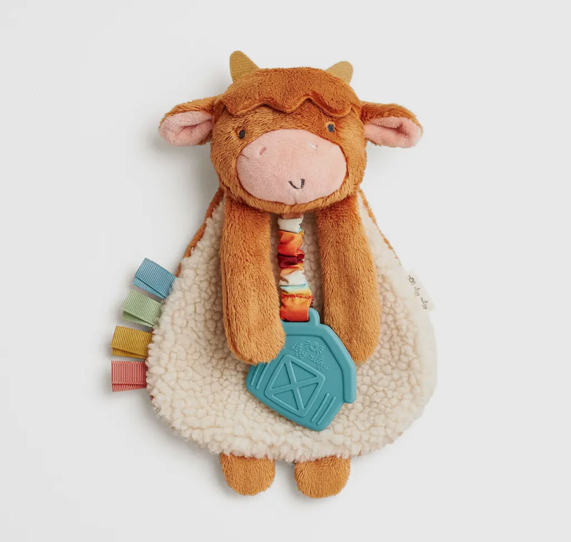 Itzy Lovey™ Plush And Teether Toy, Wyatt the Highland Cow