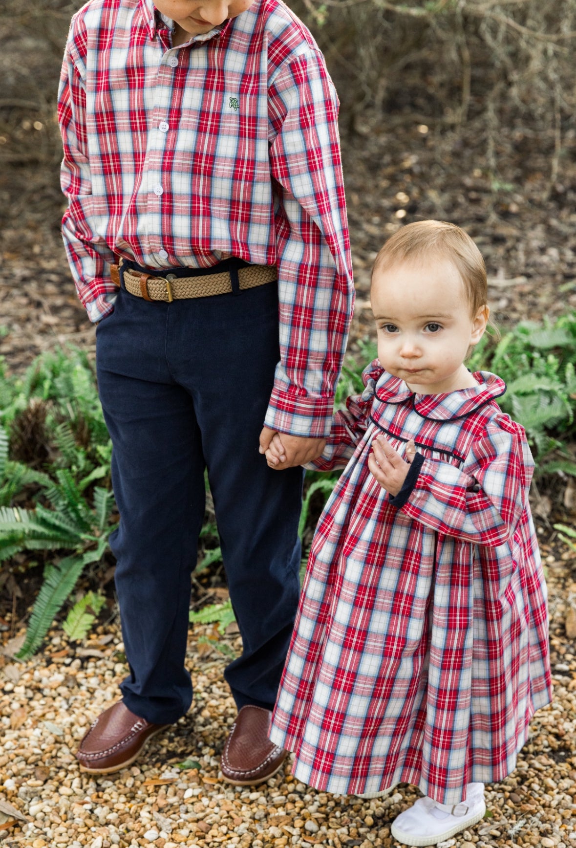 Cranberry/Navy Cord - Float Dress