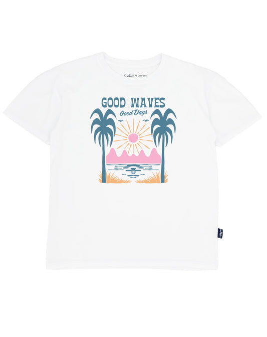 Good Waves Billie Tee, White