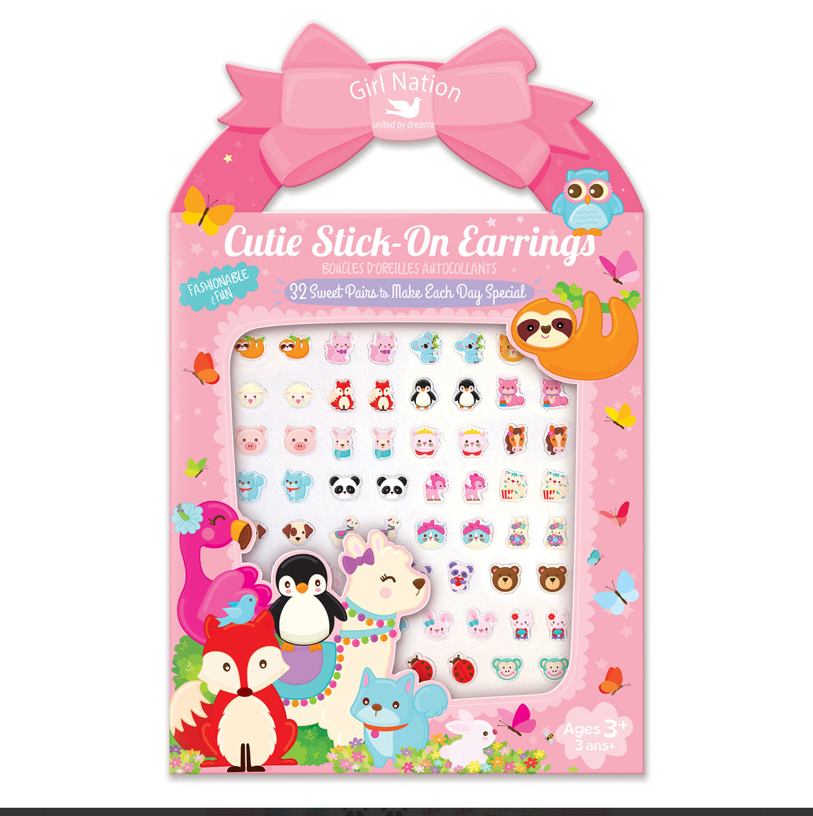 Cutie Stick-On Earrings | Animal Friends