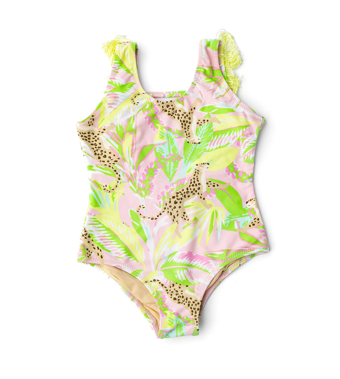 Fringe Leopard One Piece Swimsuit