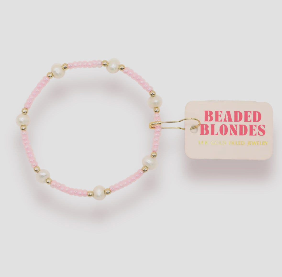 Luster Pink Pearl Bracelet (Kids Size)