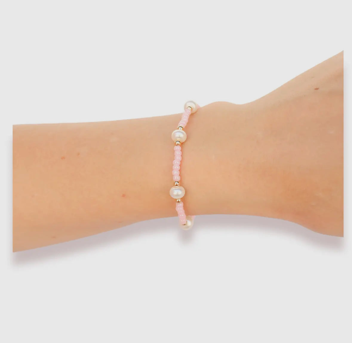 Luster Pink Pearl Bracelet (Kids Size)