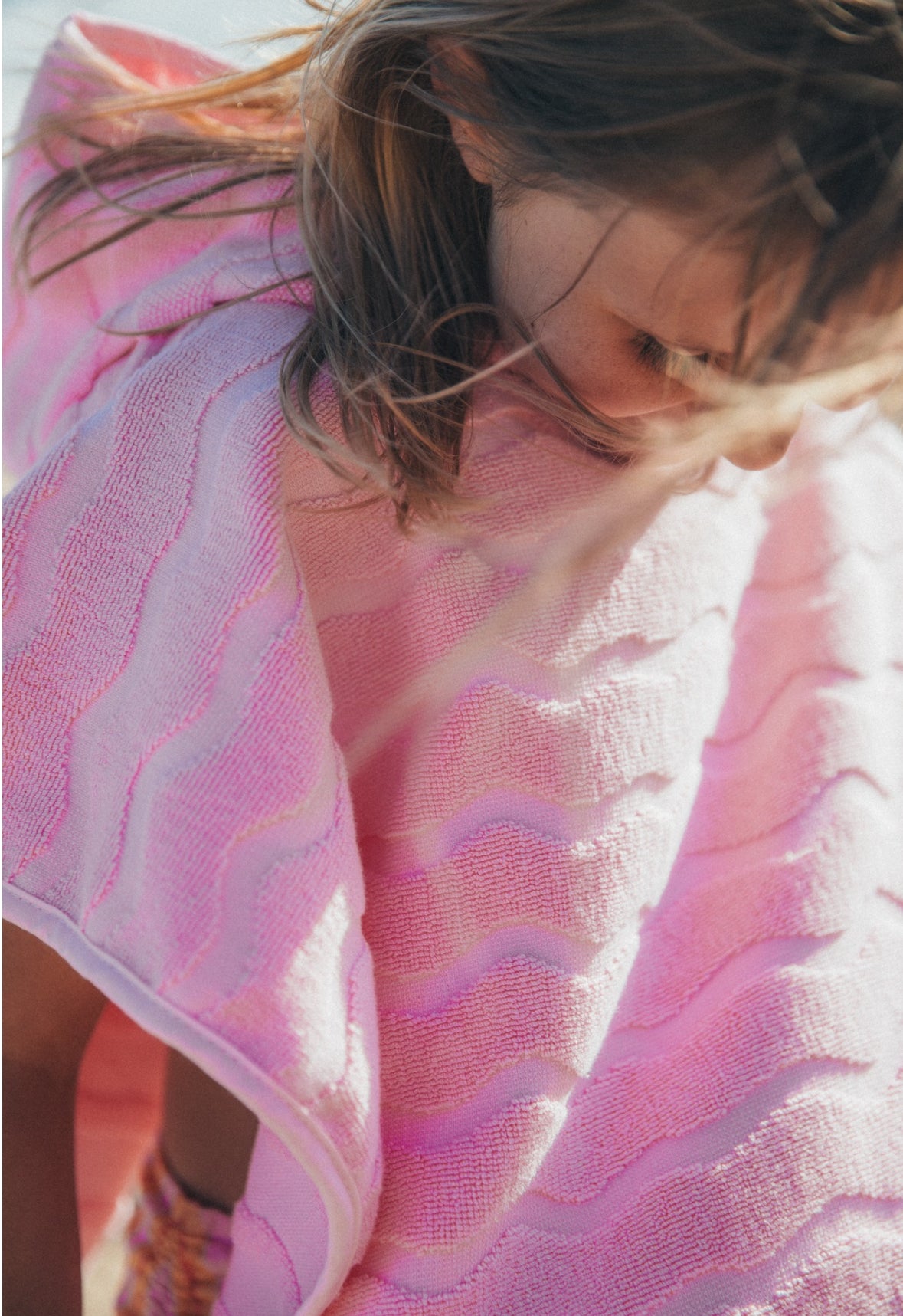 El Rey Wave Poncho, Fairy Tale Pink