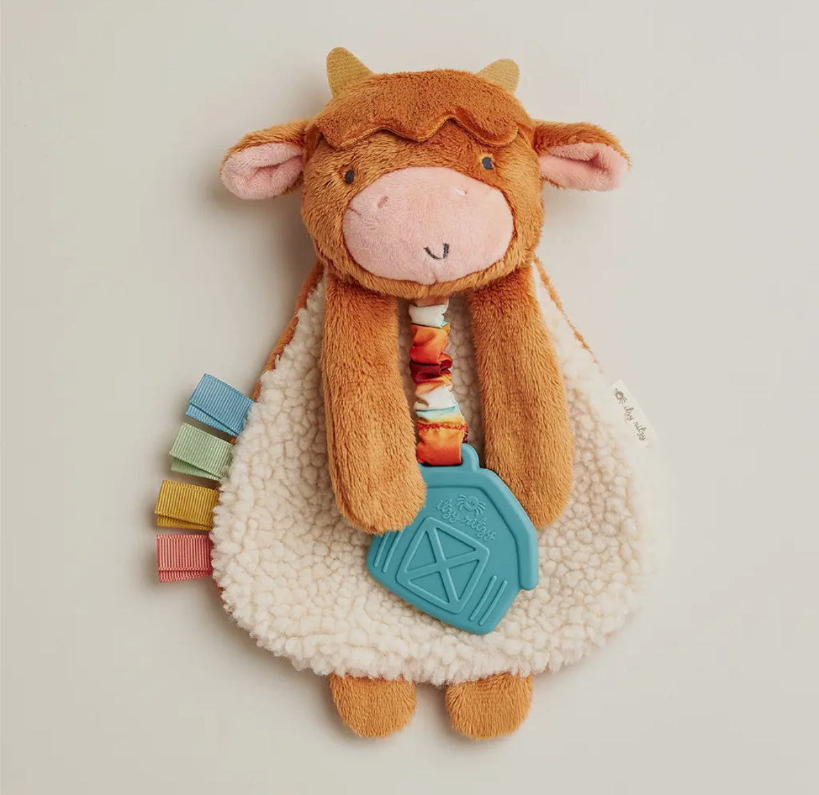 Itzy Lovey™ Plush And Teether Toy, Wyatt the Highland Cow