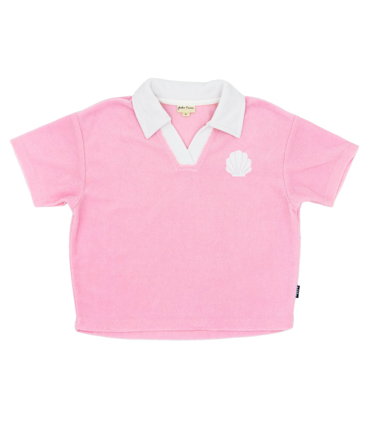 Shell Yeah Polo Top, Fairy Tale Pink