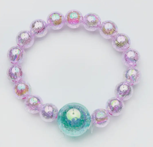 Watercolor Bracelet, Lavender/Blue