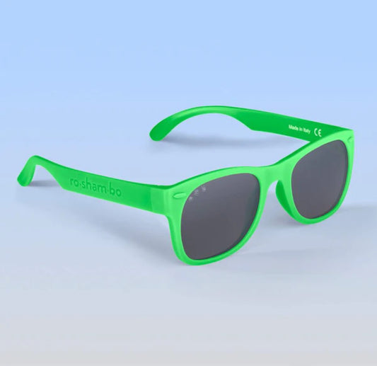 Slimer Shades, Bright Green Sunglasses w/ Polarized Grey Lens