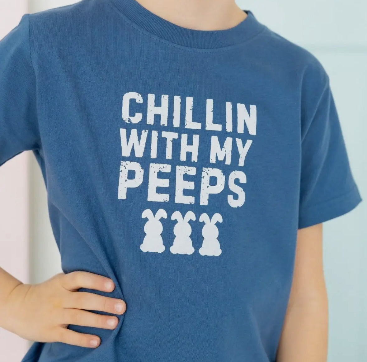 Chillin with My Peeps Easter Short Sleeve T-shirt