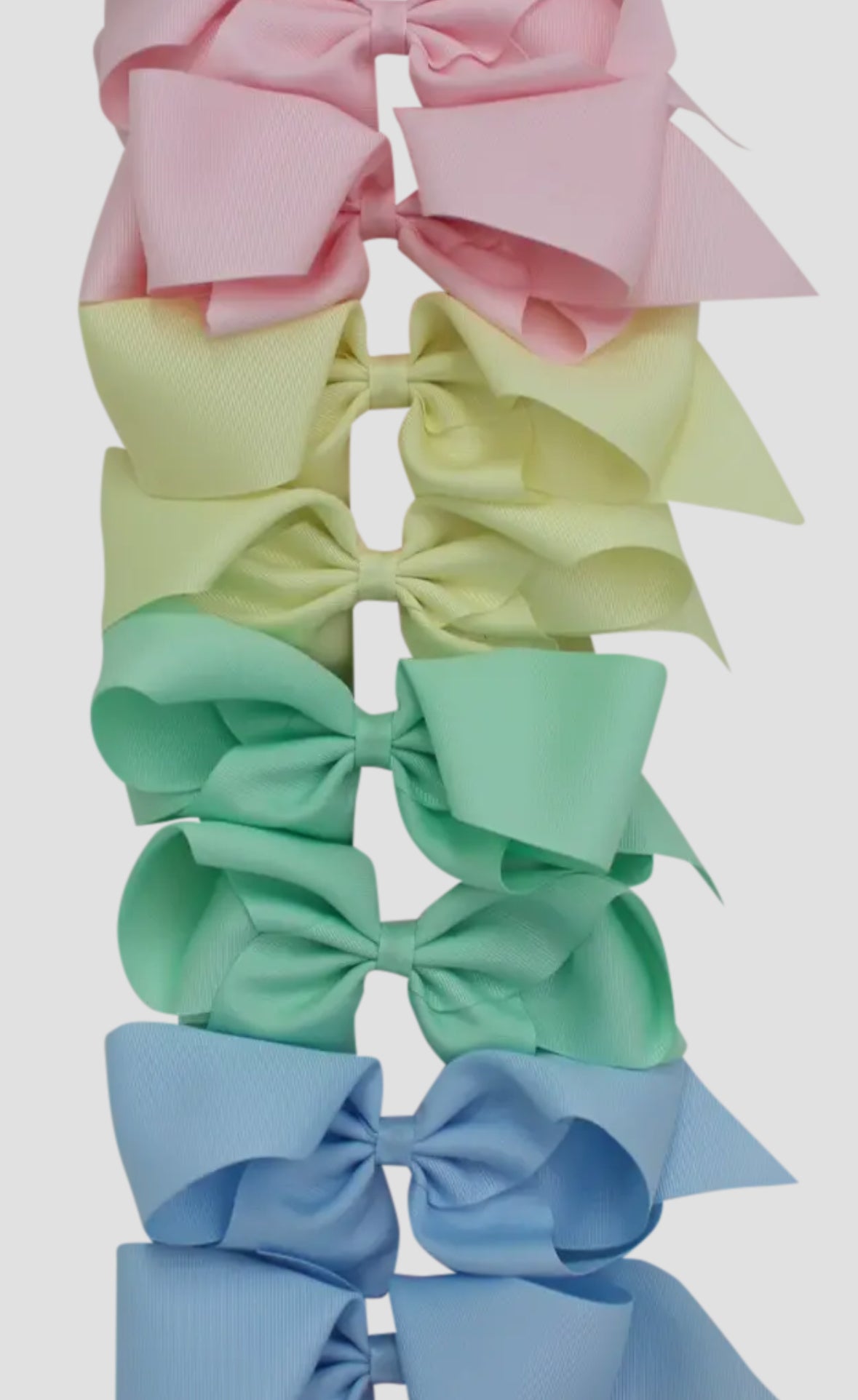 Grosgrain Bow, Pastels 4”