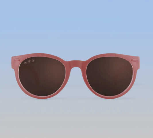 Round Sunglasses, Dusty Rose w/ Polarized Brown Lens