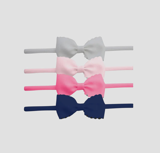 Scallop Bow Baby Headband